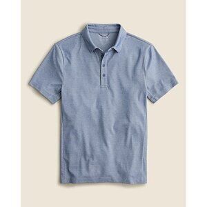J. Crew Coolmax Polo Shirt Mens LT Blue Casual Sports Elevated Basic Comfort NWD